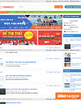 Website trường học, thi trac nghiệm, học online