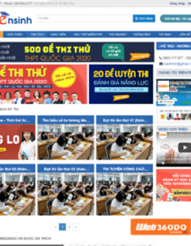 Website tin tức tuyển sinh, khảo sát...