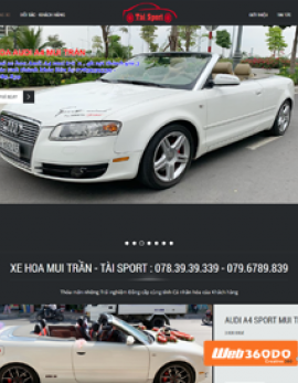 Website cho thuê xe hoa