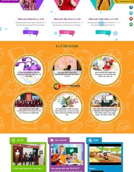 Thiết kế website trường học mầm non chuyên nghiệp