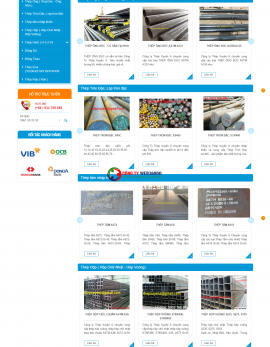 Thiết kế Website bán sắt thép