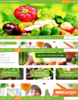 Thiết kế web thực phẩm sạch