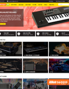 Thiết kế website nhạc cụ