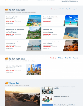 Thiết kế website tour du lịch