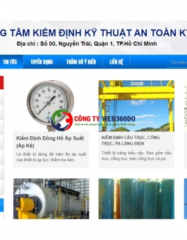 Thiết kế website kiểm định chất lượng