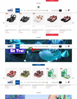 Thiết kế website cửa hàng giày dép thể thao