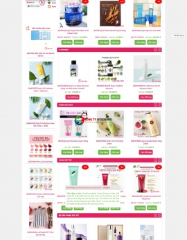 Thiết kế Web bán mỹ phẩm làm đẹp