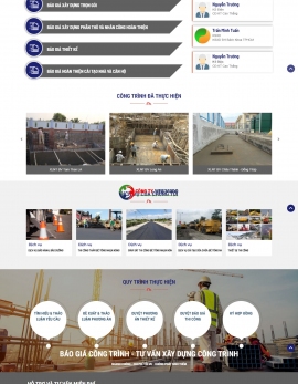 Thiết kế website công ty xây dựng