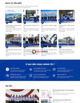 Thiết kế website dịch vụ bảo vệ