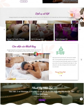 Thiết kế website massage