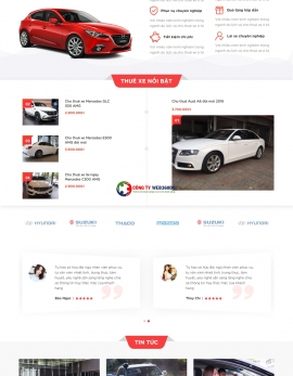 Thiết kế website cho thuê xe ôtô chuyên nghiệp