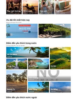 Thiết kế website đặt phòng khách sạn, tour chuyên nghiệp