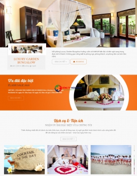 Thiết kế website Poshanu Resort