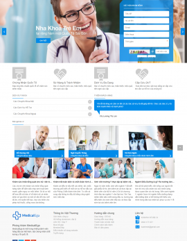 Thiết kế Website phòng khám nha khoa medical Ega