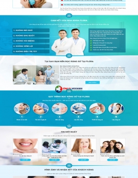 Thiết kế Website phòng khám nha khoa Flora