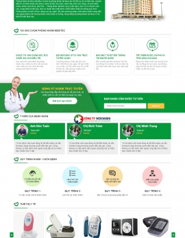 Thiết kế Website phòng khám chuyên nghiệp