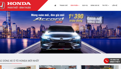 Thiết Kế Website Bán Ô Tô "Đẳng Cấp - Sang Trọng"