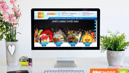 THIẾT KẾ WEBSITE BÁN HẢI SẢN TƯƠI SỐNG