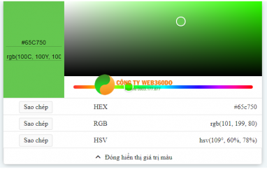 Bảng mã màu CSS, code color chuẩn trong thiết kế website