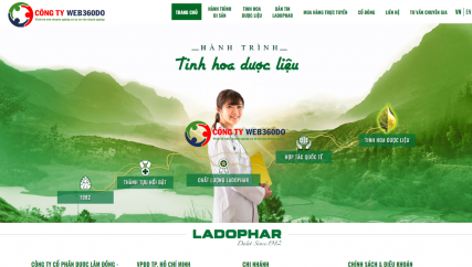 Thiết kế website bán dược phẩm, mỹ phẩm, tinh hoa dược liệu