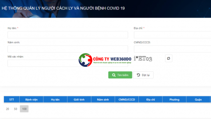 Cách tra cứu thông tin người thân đang điều trị COVID-19