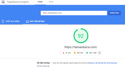 Hiểu đúng với Google PageSpeed Insights