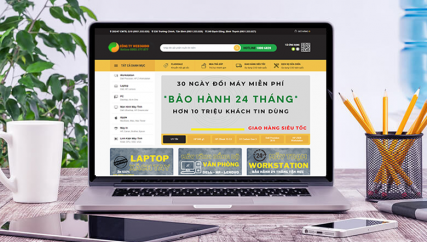 Thiết kế website bán hàng linh kiện vi tính