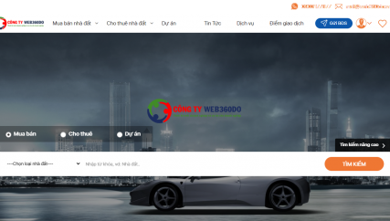 Thiết kế website đăng tin mua bán bất động sản Web360do vn