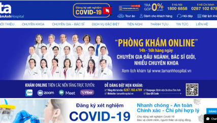 THIẾT KẾ WEB BỆNH VIỆN CHUYÊN NGHIỆP HIỆU QUẢ