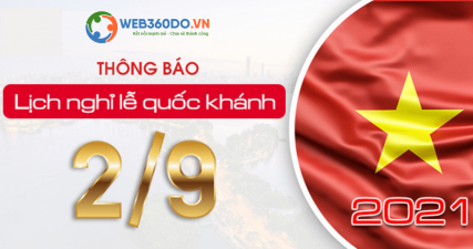 Thông báo v/v nghỉ lễ Quốc khánh 2/9 năm 2021