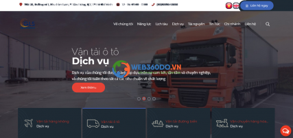 Thiết kế Website Dịch Vụ Vận Chuyển