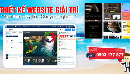 Thiết kế website giải trí độc đáo – Module tích hợp trong mẫu web giải trí