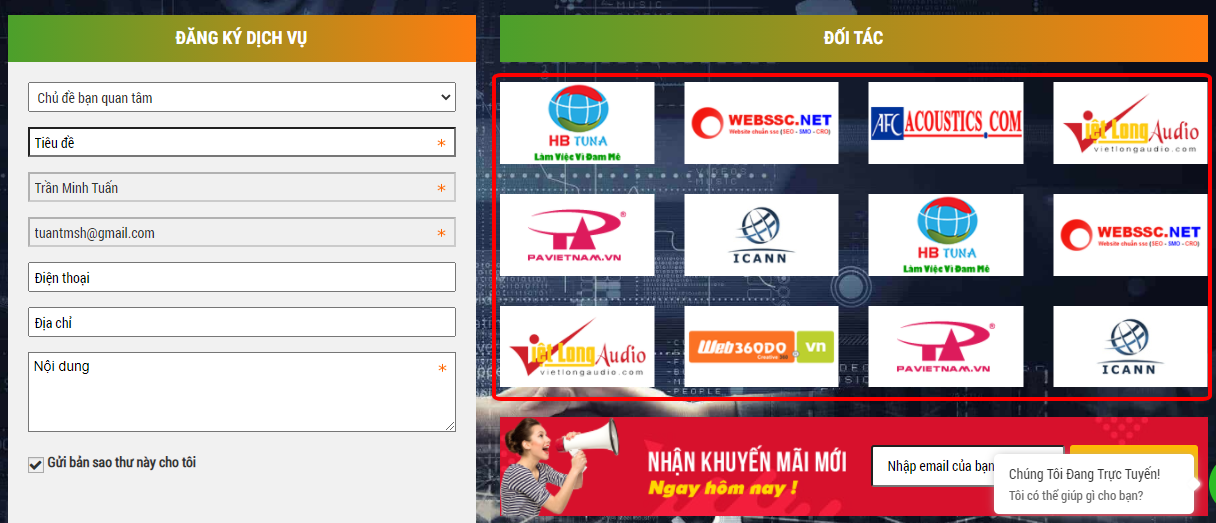 đặt logo thương hiệu