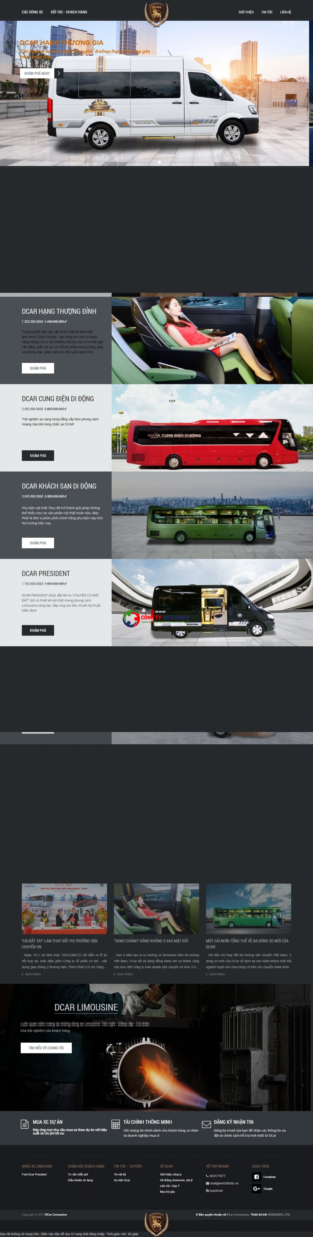 Website nhà xe