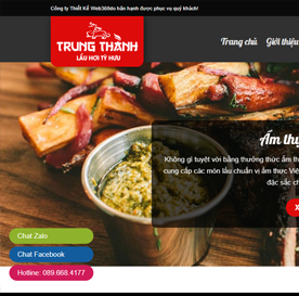 Website nhà hàng