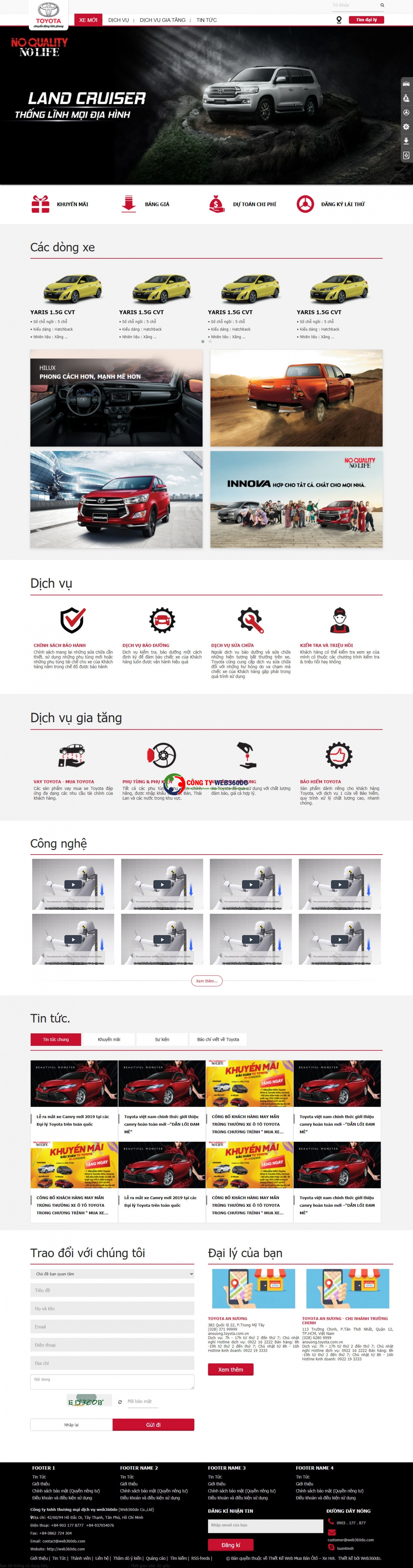 Website xe hơi, ôtô, toyota