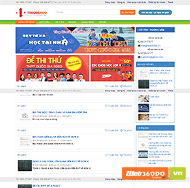 Website trường học, thi trac nghiệm, học online