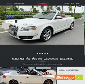 Website cho thuê xe hoa