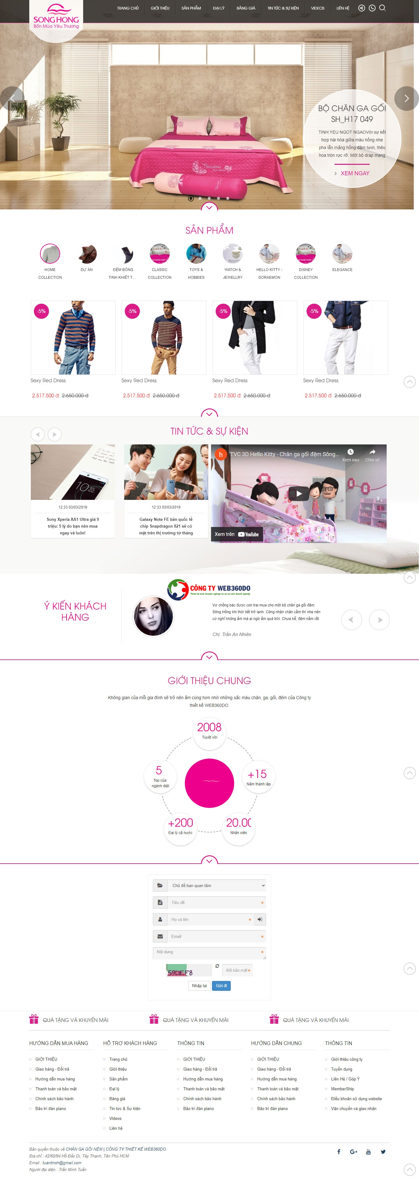 Thiết kế website chăn ra