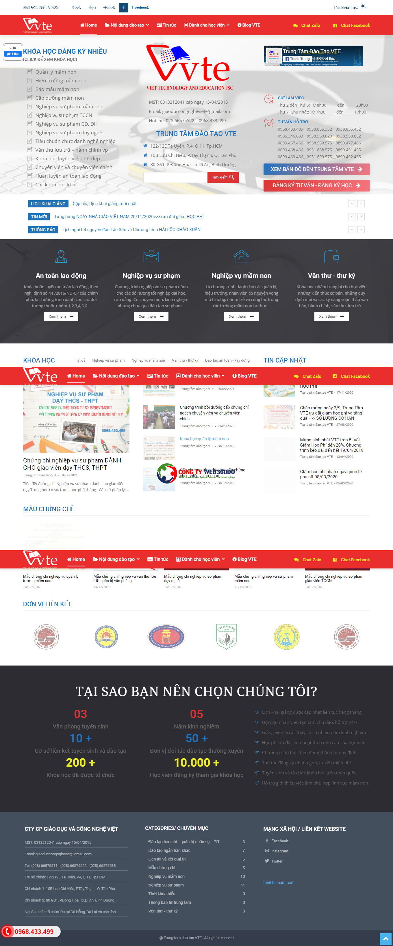 Thiết kế website trường học mầm non chuyên nghiệp