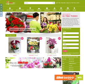 Thiết kế website hoa tươi