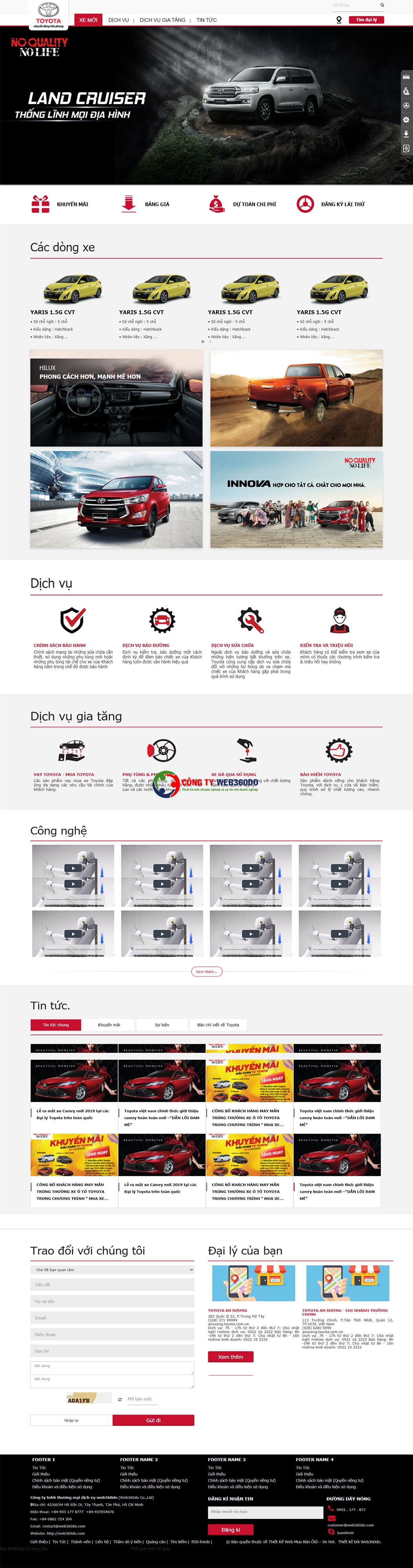 Thiết kế website showroom ô tô