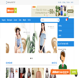 Thiết kế website thời trang trẻ