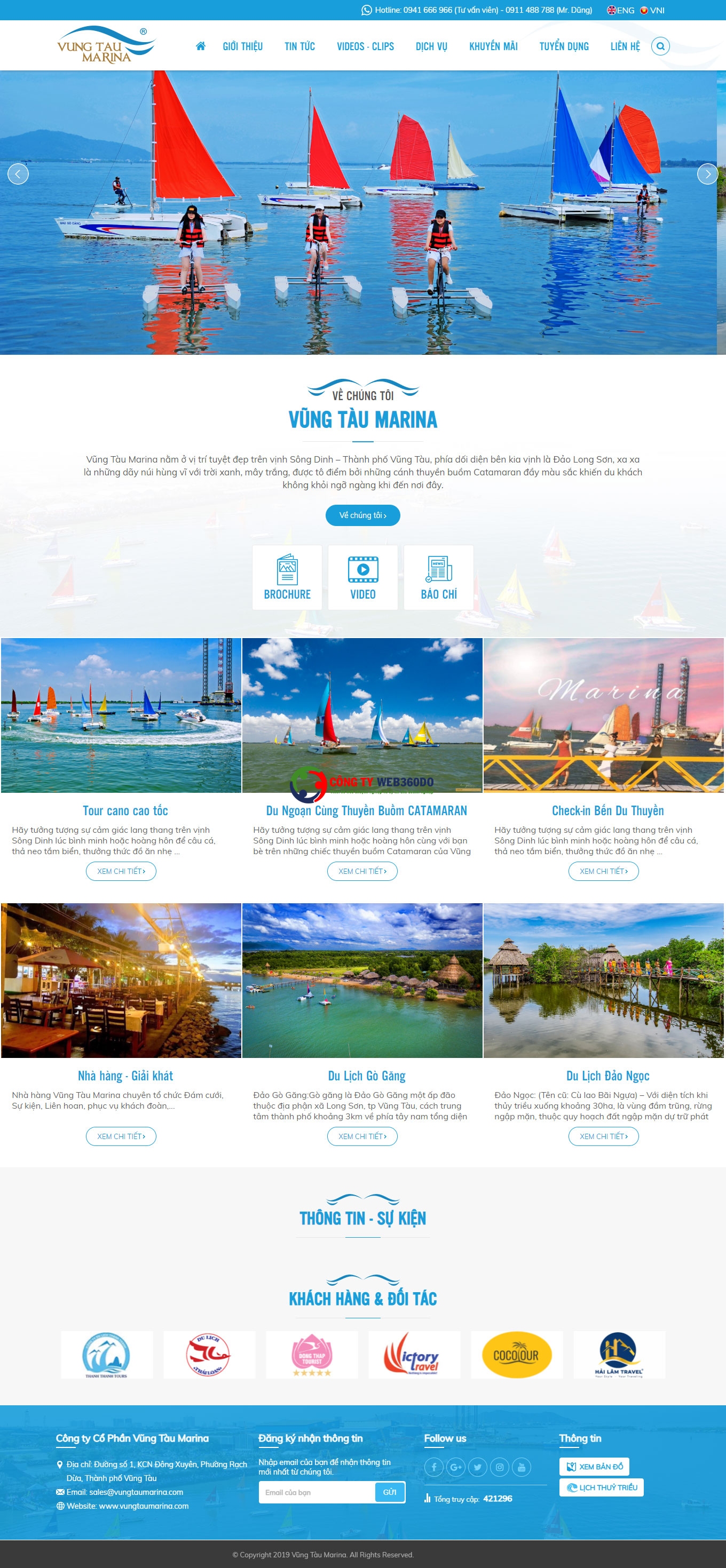 Thiết kế website Vũng Tàu Marina