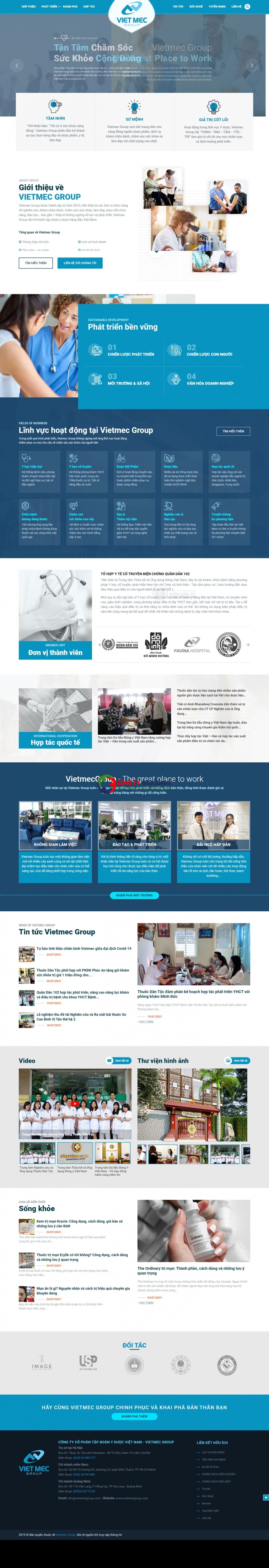 Thiết kế Website Web dược phẩm Y tế