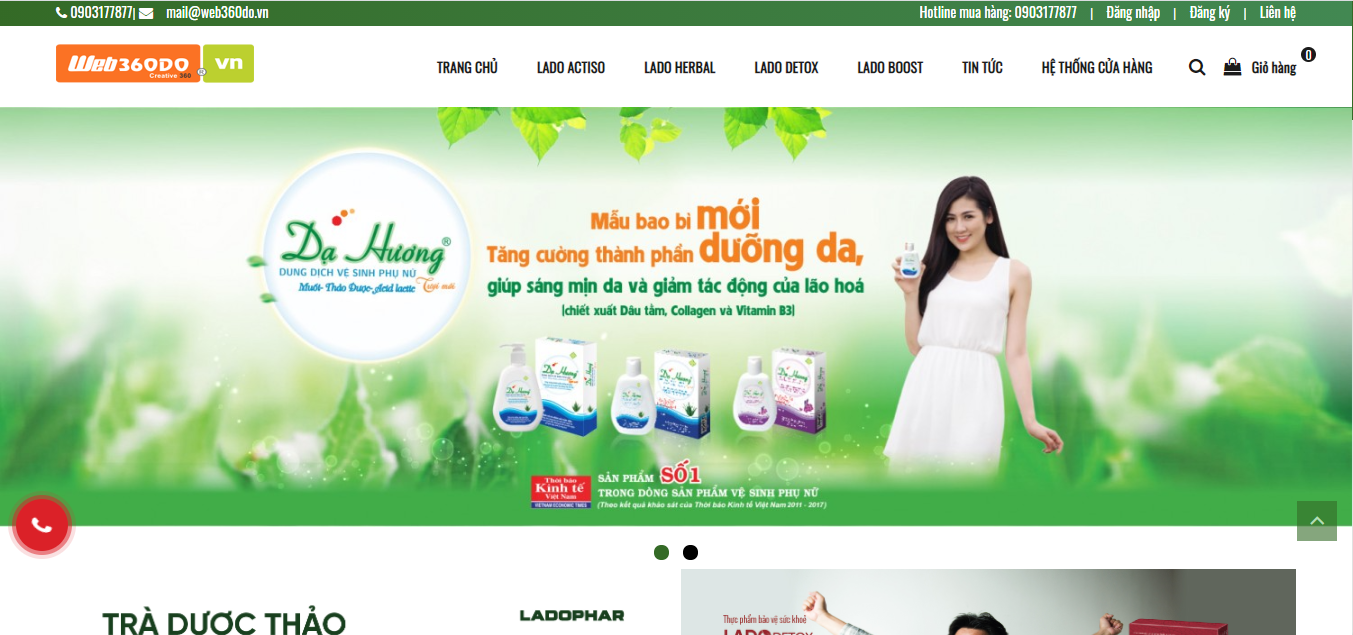Thiết kế website - Pharma - Tinh Hoa Dược Liệu