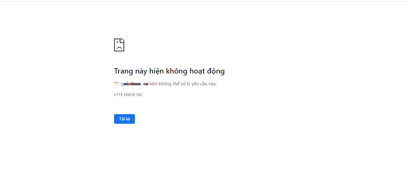 Lỗi trang trắng web nuke