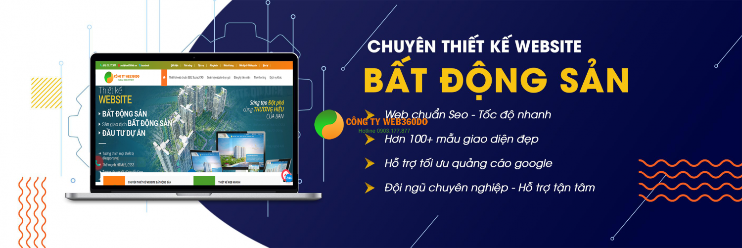 thiết kế website bất động sản