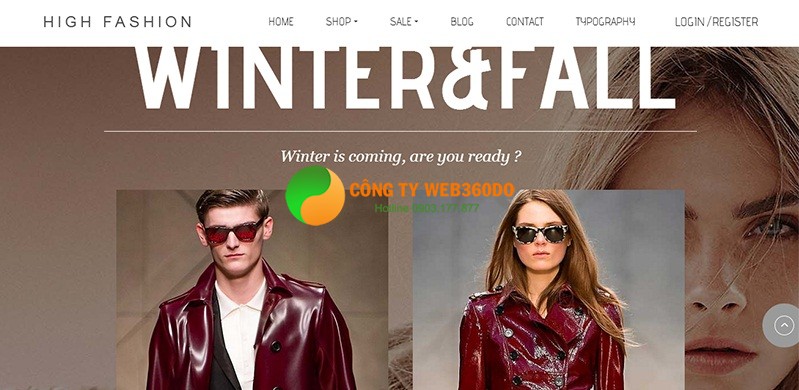 Thiết kế website may mặc