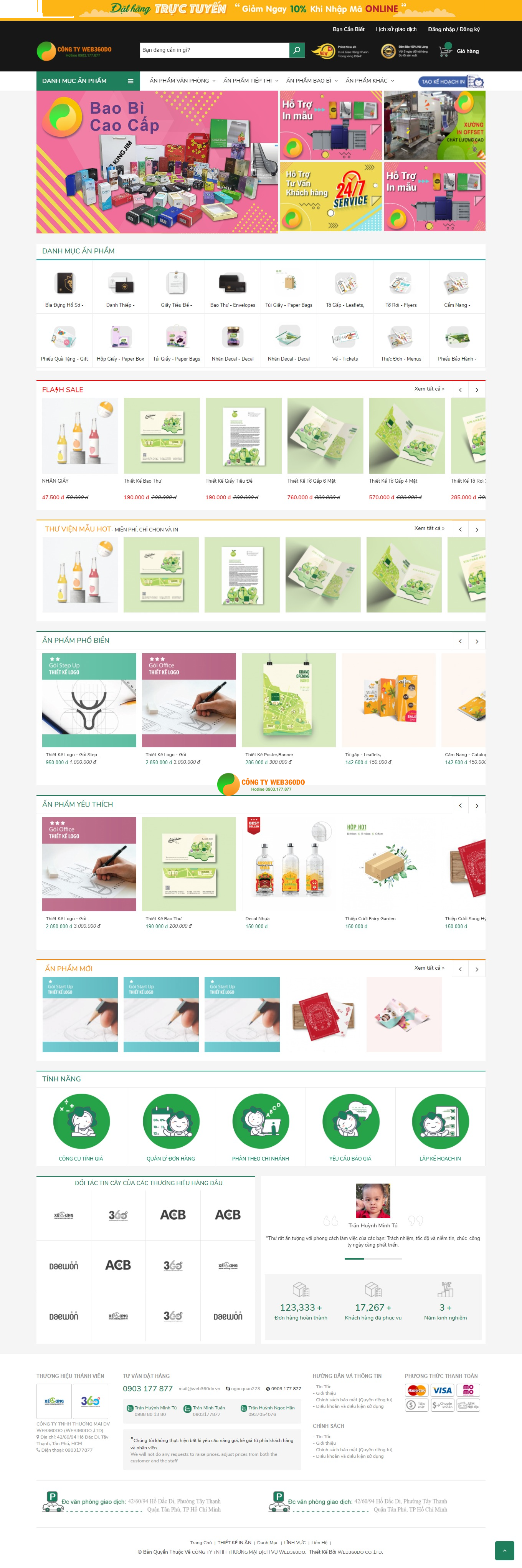 CTY TNHH THƯƠNG MẠI DỊCH VỤ WEB360DO in giá rẻ in ấn giá rẻ